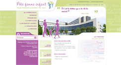 Desktop Screenshot of maternite-hopital-larochelle.fr